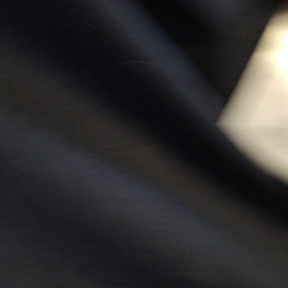 Tibi Easy Tuxedo Shirt Navy Blue Italian Cotton Nylon Poplin Ruffle Size XL - Picture 9 of 14